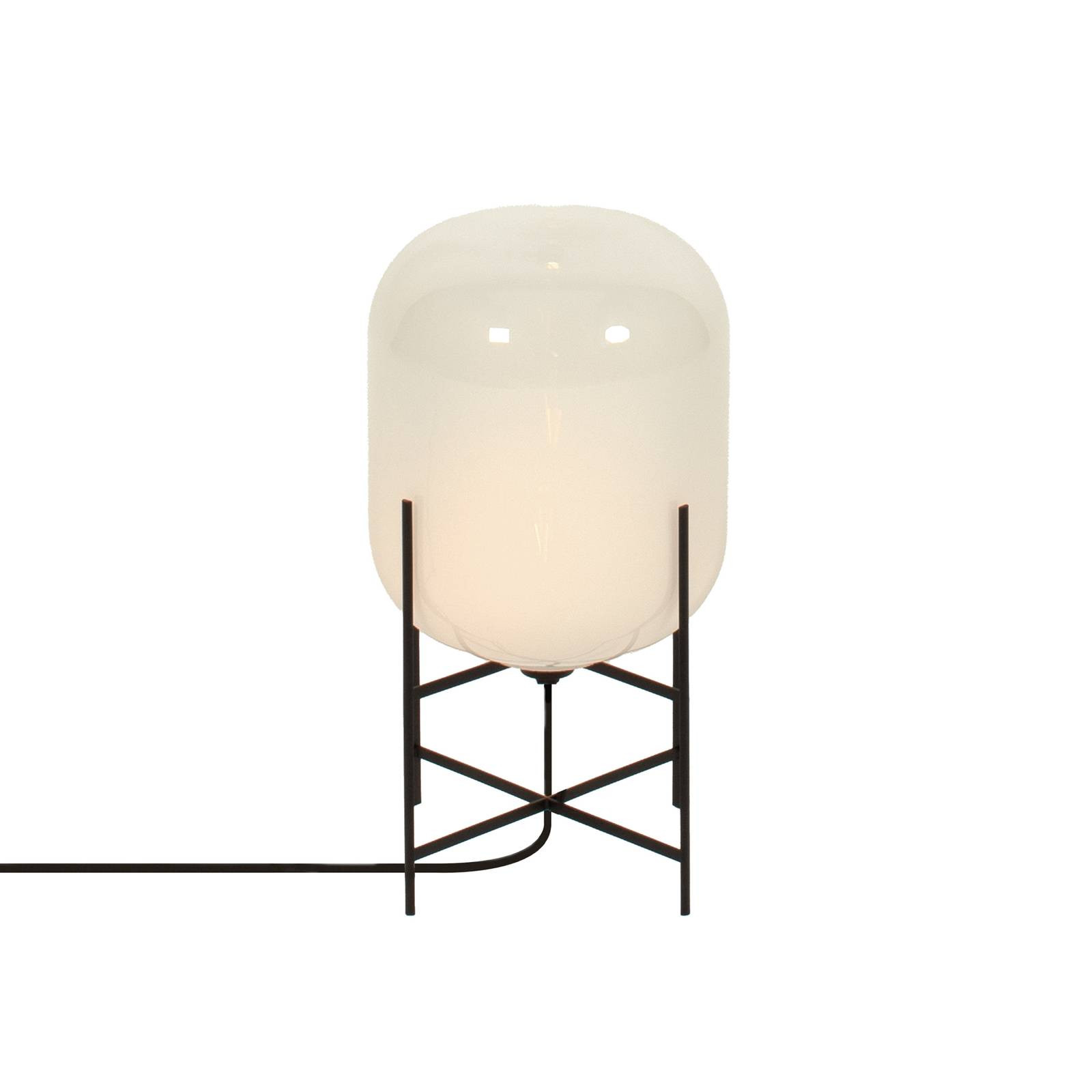 stolová lampa pulpo Oda Small, biela/čierna, výška 45 cm