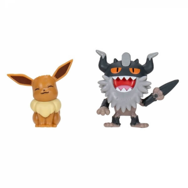 Jazwares Pokémon akčné figúrky Eevee a Perrserker - 5 cm
