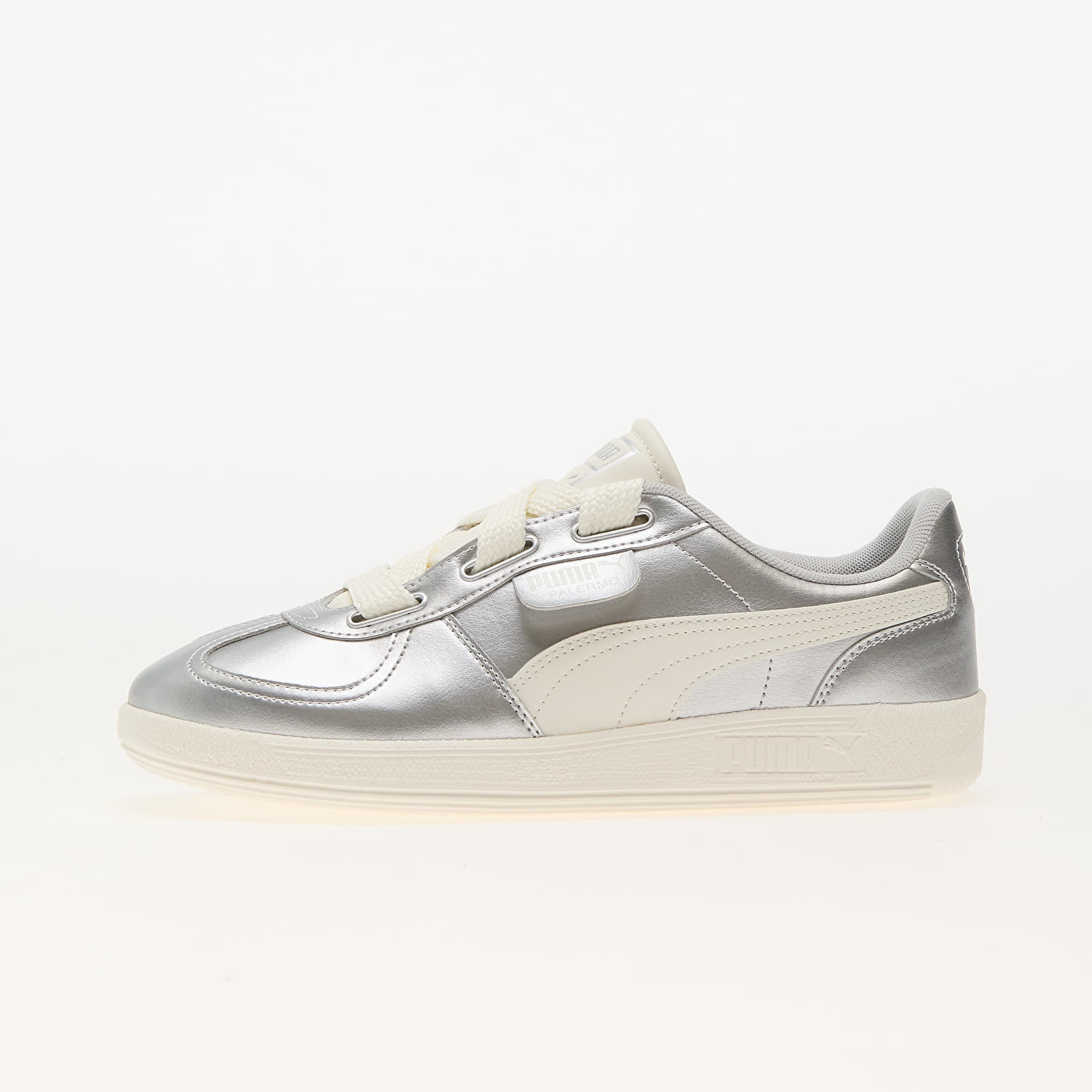 Tenisky Puma Palermo Wide Lace Metallic Puma Silver-White EUR 37.5