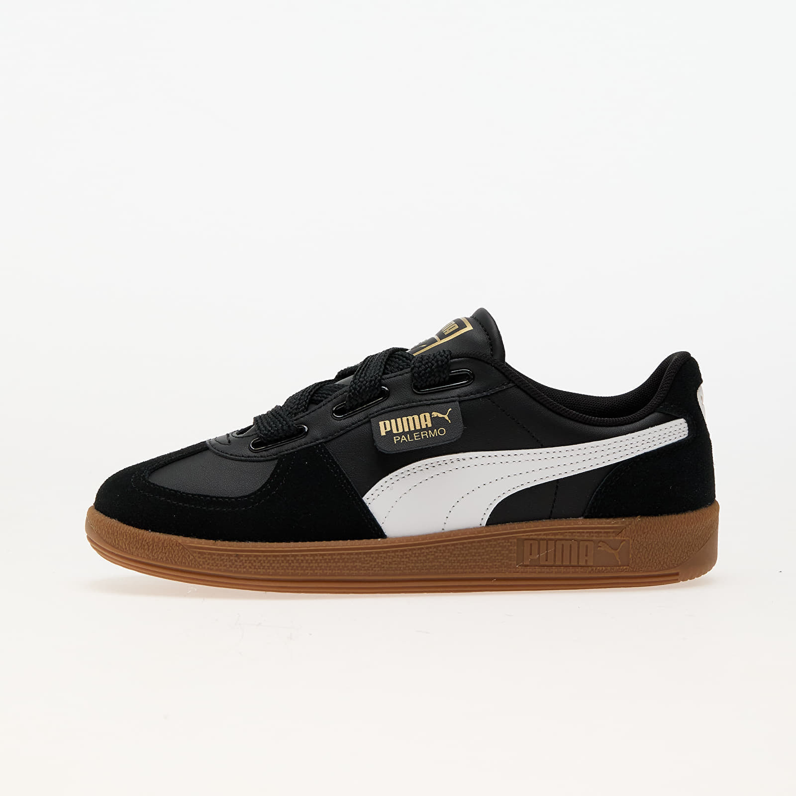 Tenisky Puma Palermo Wide Lace SD Puma Black-Puma White EUR 37