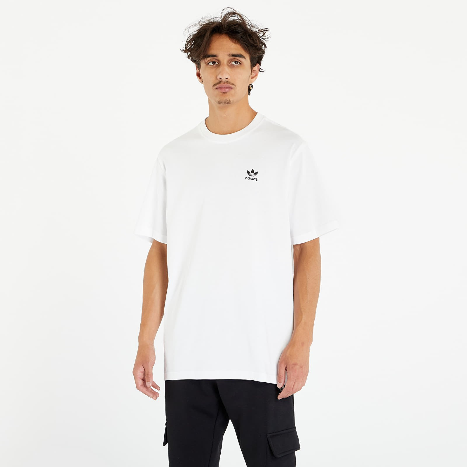 Tričko adidas Adicolor Classics Back+Front Trefoil Boxy Tee White/ Black M