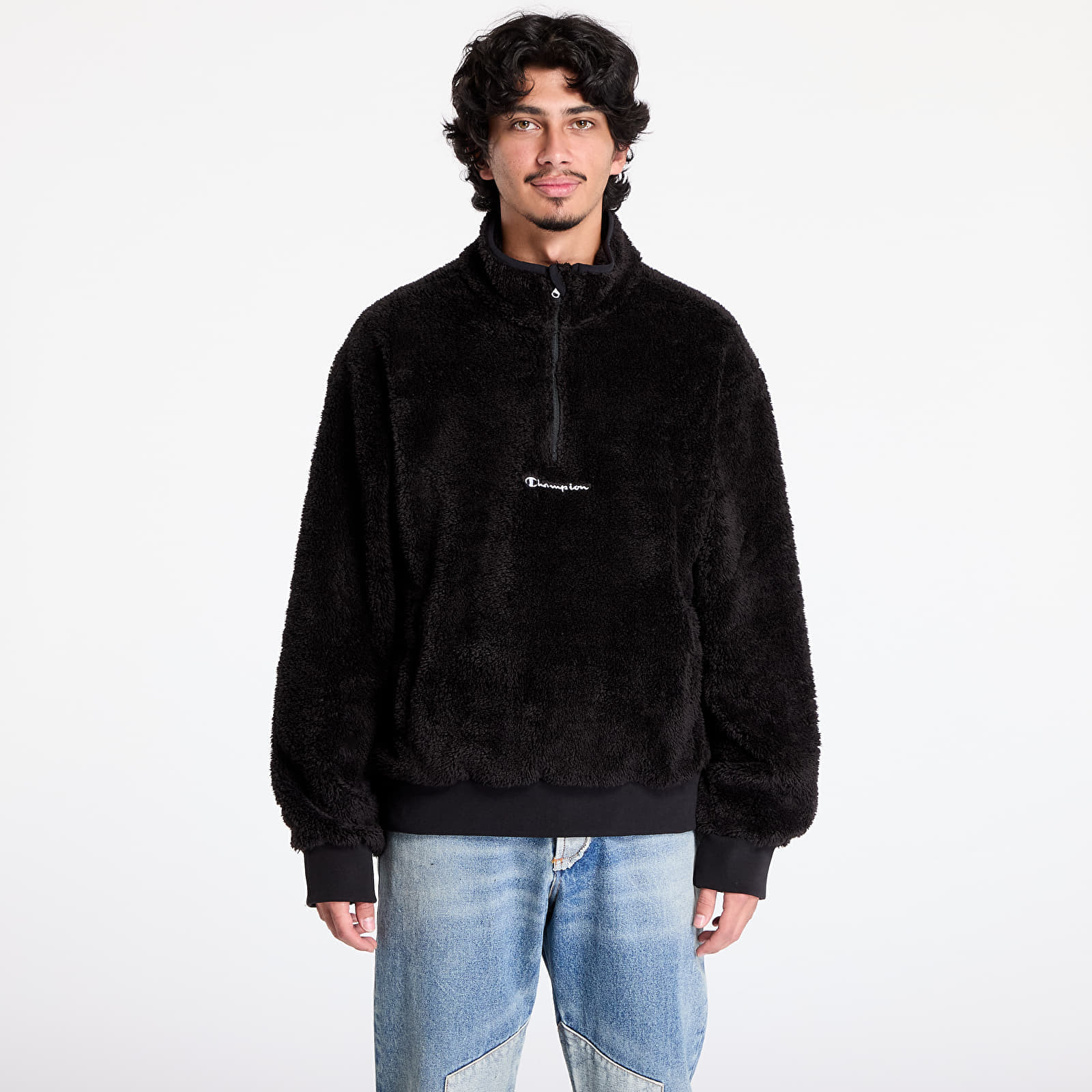 Mikina Champion Half Zip Top Black L
