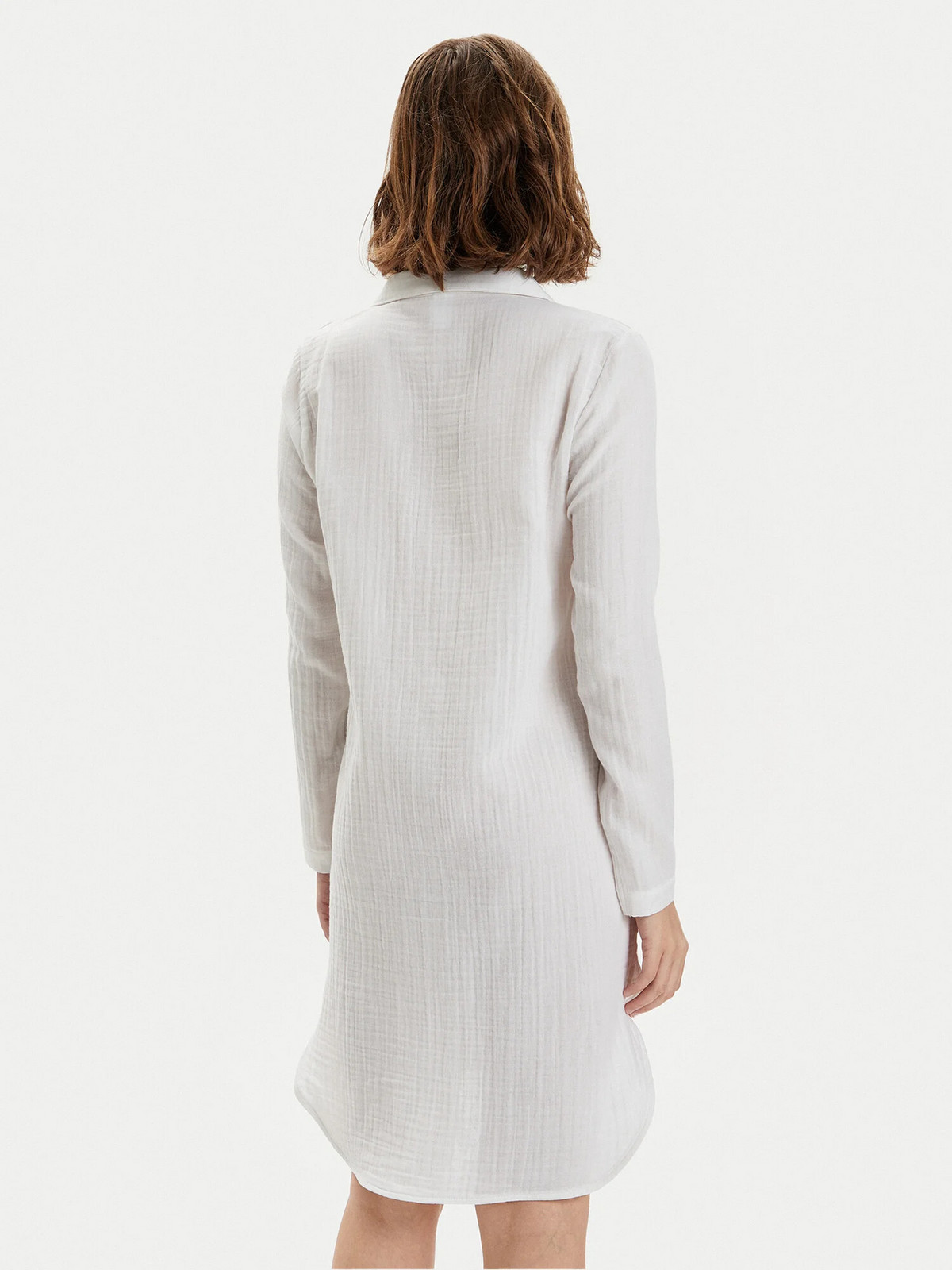 Dámska nočná košeľa 000QS7141E 100 biela - Calvin Klein M