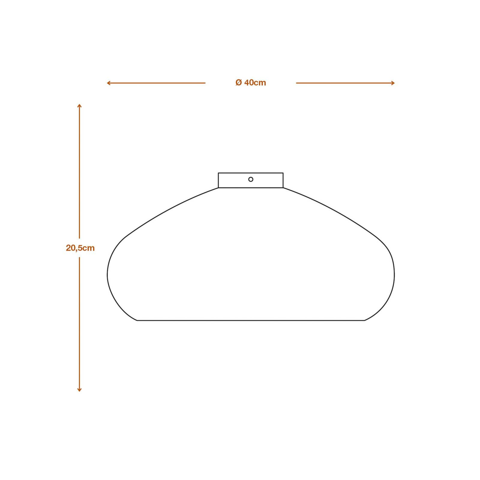 LEDVANCE Stropné svietidlo, Ø 40 cm, hnedá farba, vlnitá lepenka, E27