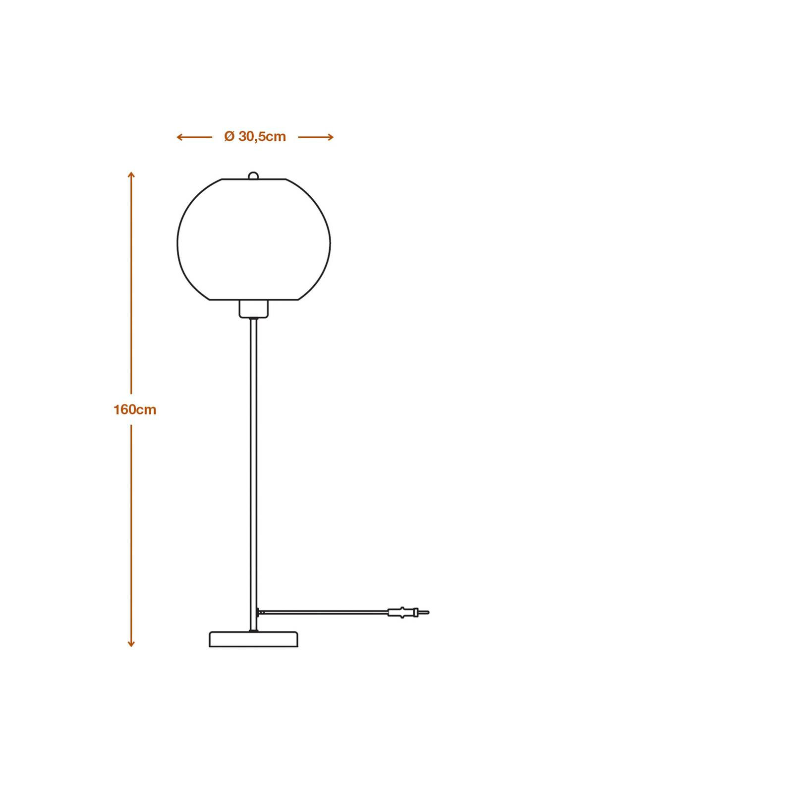 LEDVANCE stojacia lampa Výška gule 116 cm, hnedá, vlnitá lepenka, E27