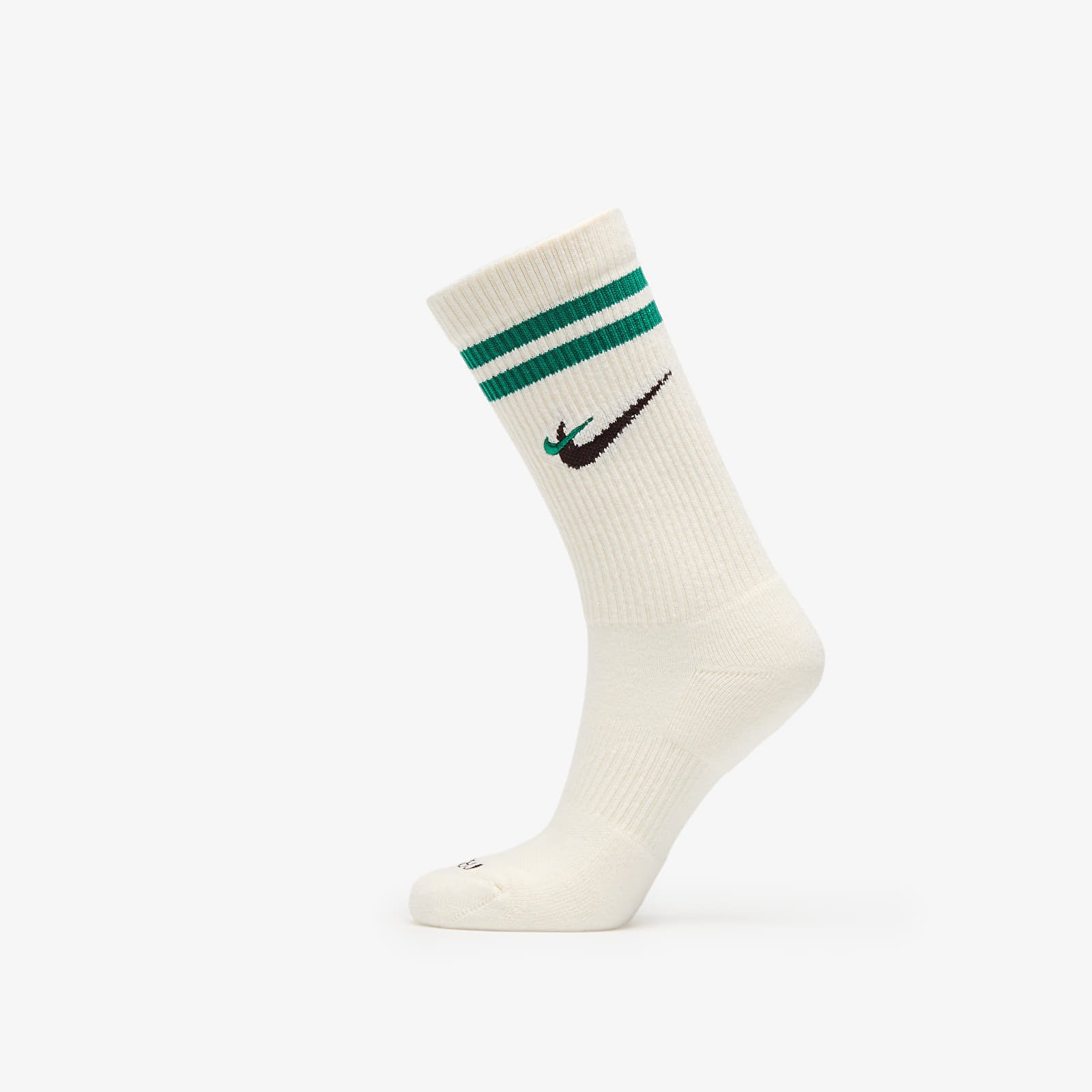 Nike Everyday Plus Force Cushioned Crew Socks Sail/ Malachite/ Black M