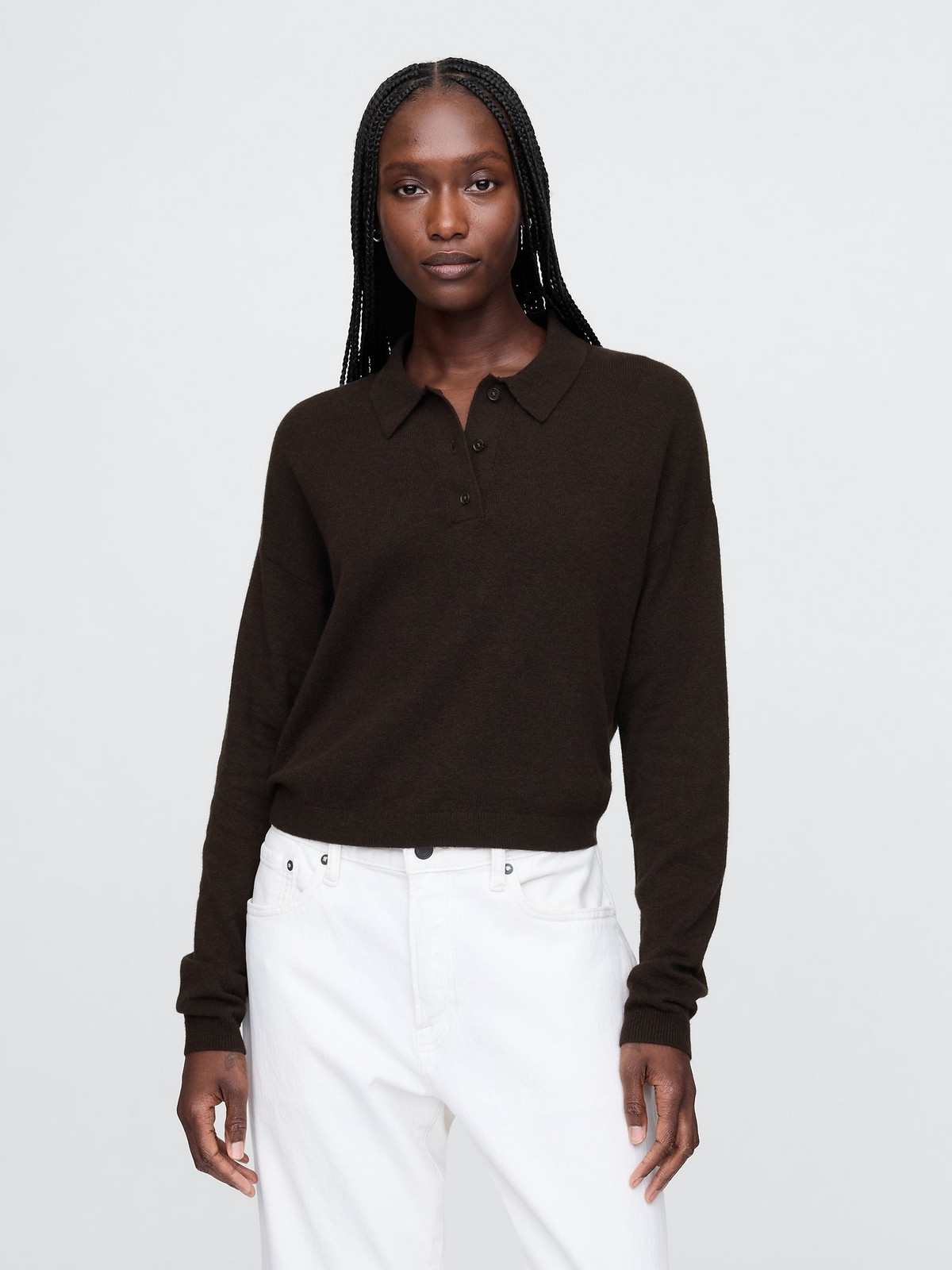GAP CashSoft Polo Sweater - Women's