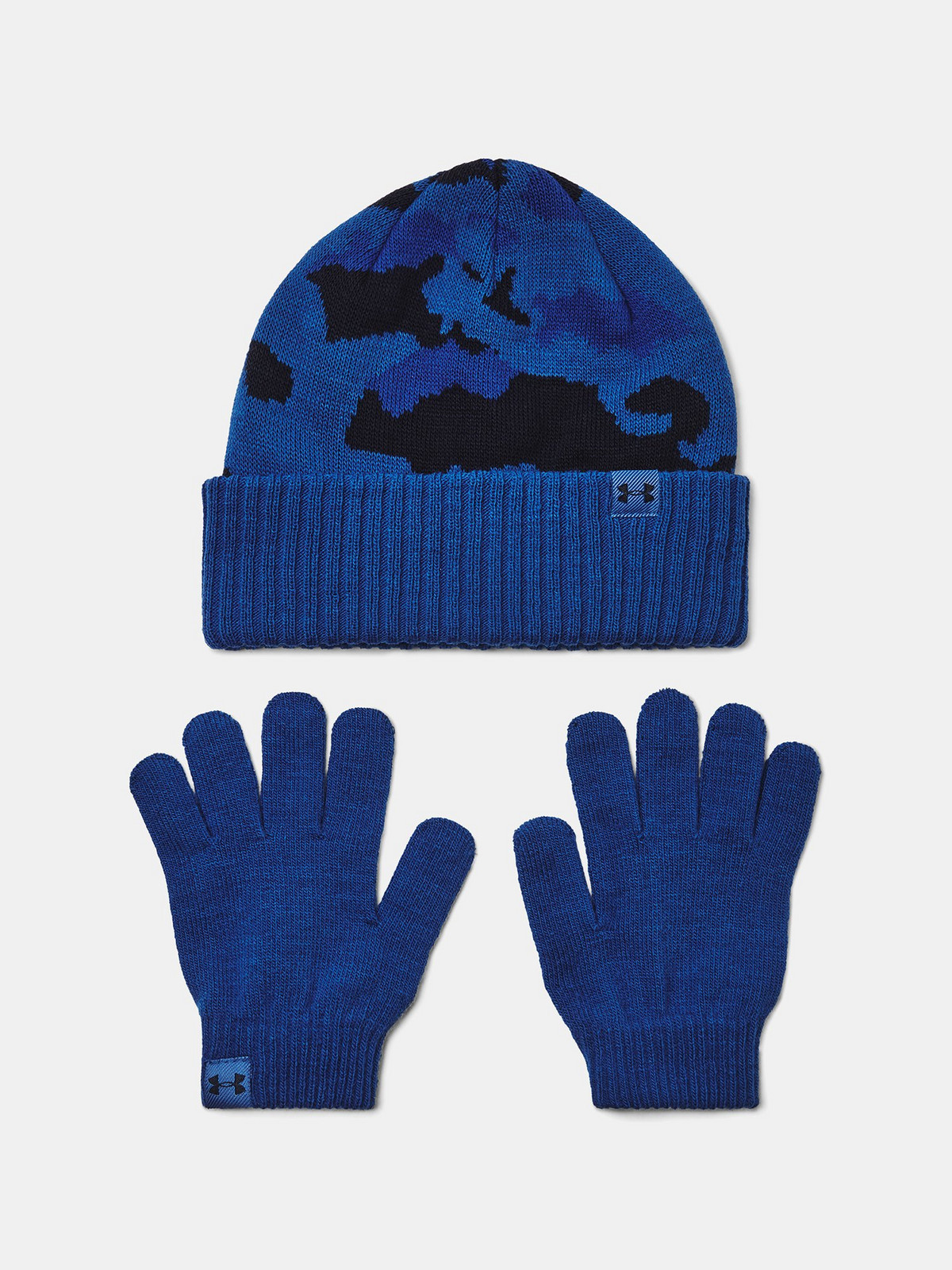 Boys' cap Under Armour B Beanie/Glove Combo-BLU - Boys