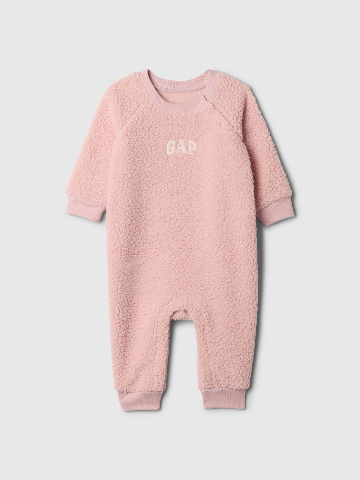 GAP Baby sherpa jumpsuit with logo - Girls