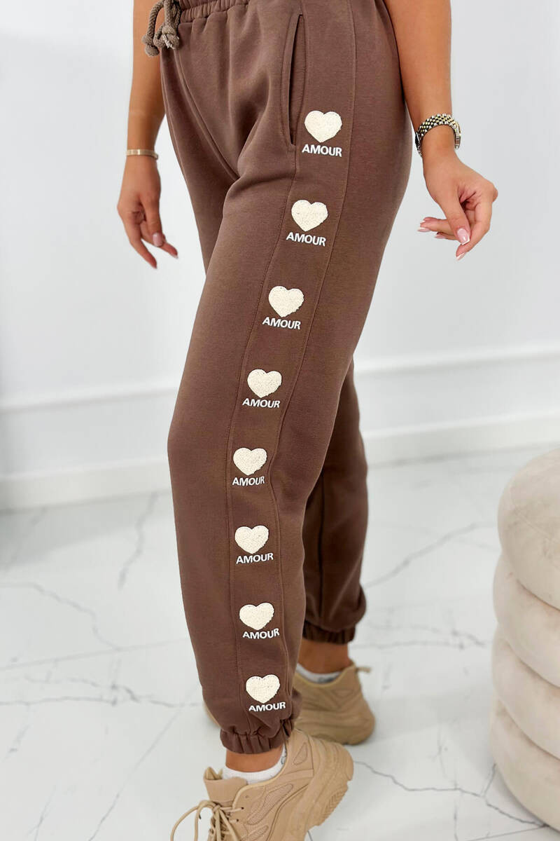Cotton Amour mocca pants