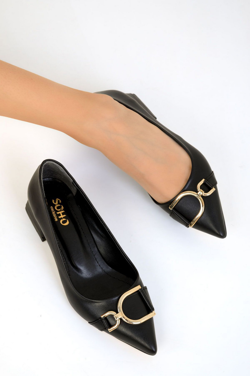 Soho Black Women's Classic High Heel Shoes 19548