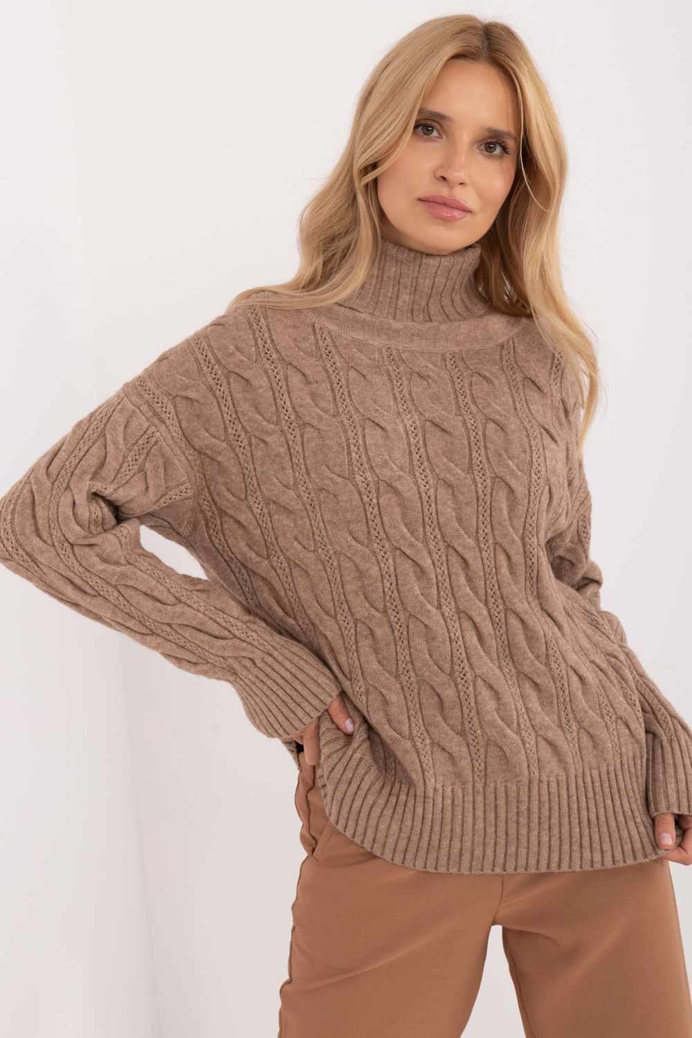 Jumper AT SW 23445.00 tmavo lila jedna velikost