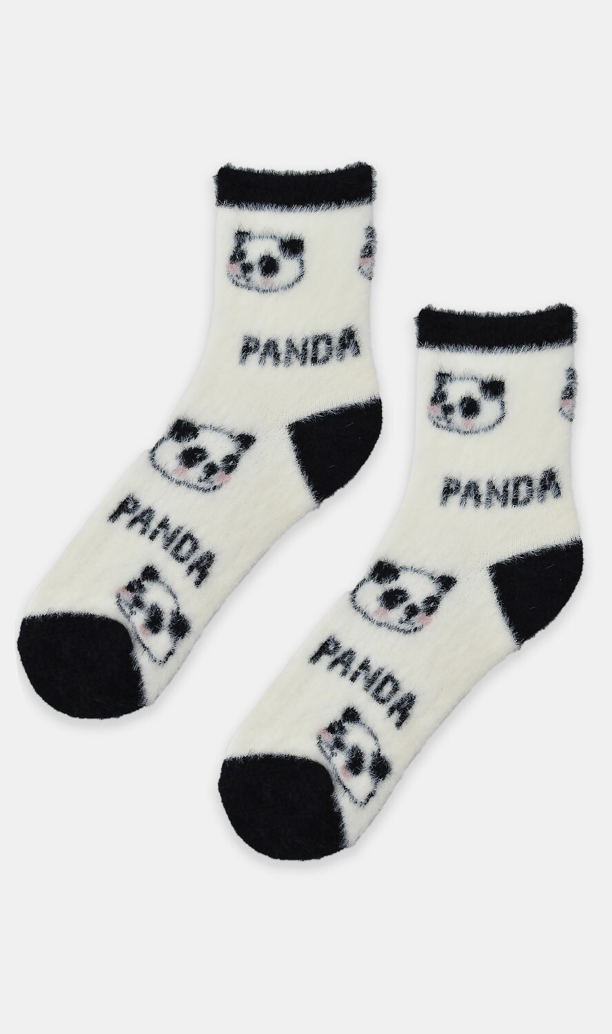 Dámske nadýchané ponožky PANDA SB093 ecru 36-41