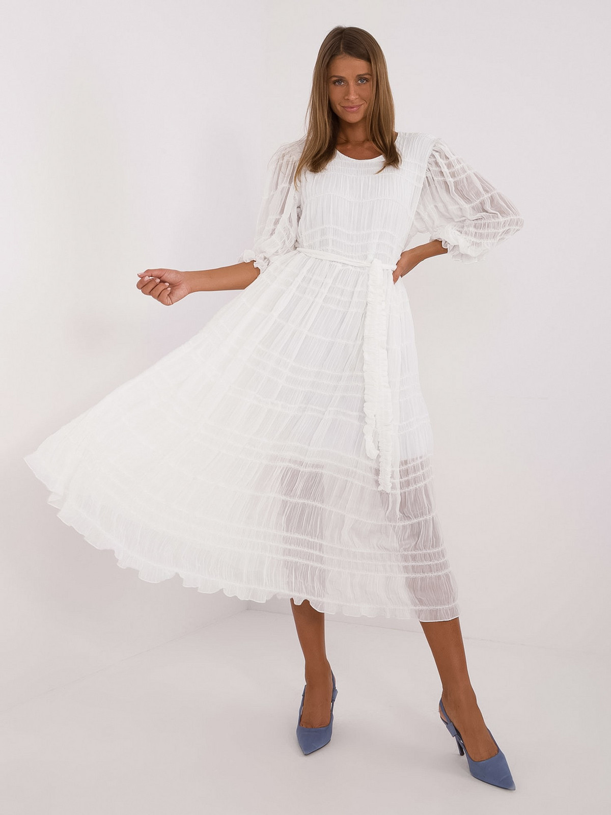 Šaty LK SK 509373.39 biela M/L