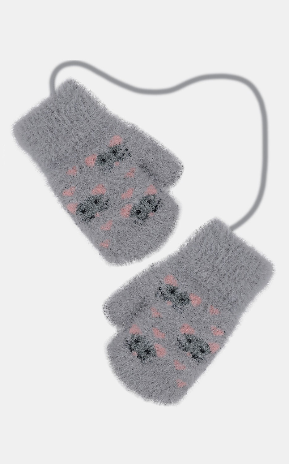 Noviti RZ049 Dievčenské detské rukavice Fluffy, kitty směs barev 14 cm