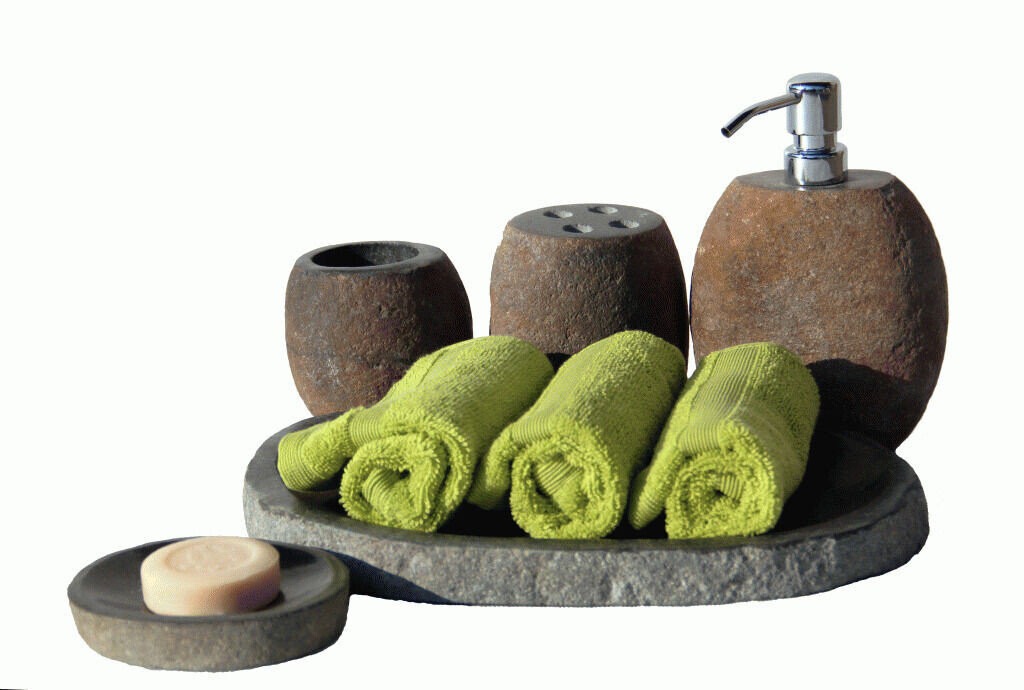 Indera Natural River Stone 57078 Kamenná kúpeľňová sada