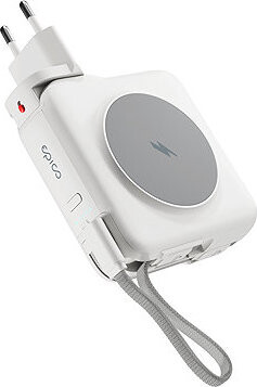 Epico UltraPack 3 v 1 10 000mAh Mag+ cestovná powerbanka a sieťový adaptér ET50 – biela