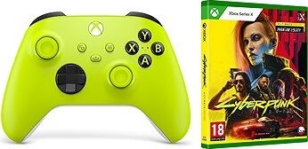 Xbox Wireless Controller Electric Volt + Cyberpunk 2077 UE XSX