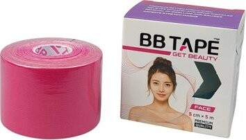 BB Tape tejp na tvár 5 cm × 5 m ružový 1 ks