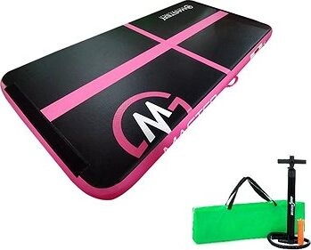 MASTER nafukovacia žinenka 200 × 100 × 10 cm, čierno-ružová