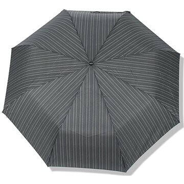Derby Hit Vzorovaný – pánsky skladací dáždnik, antracit, prúžok