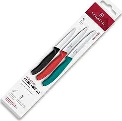 Victorinox Súprava kuchynských nožov 3 ks – červený, čierny, zelený