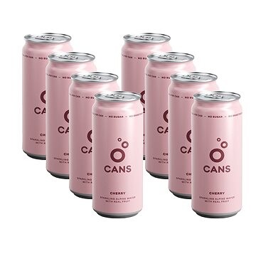 CANS s příchutí višně a třešně, 8 x 330 ml