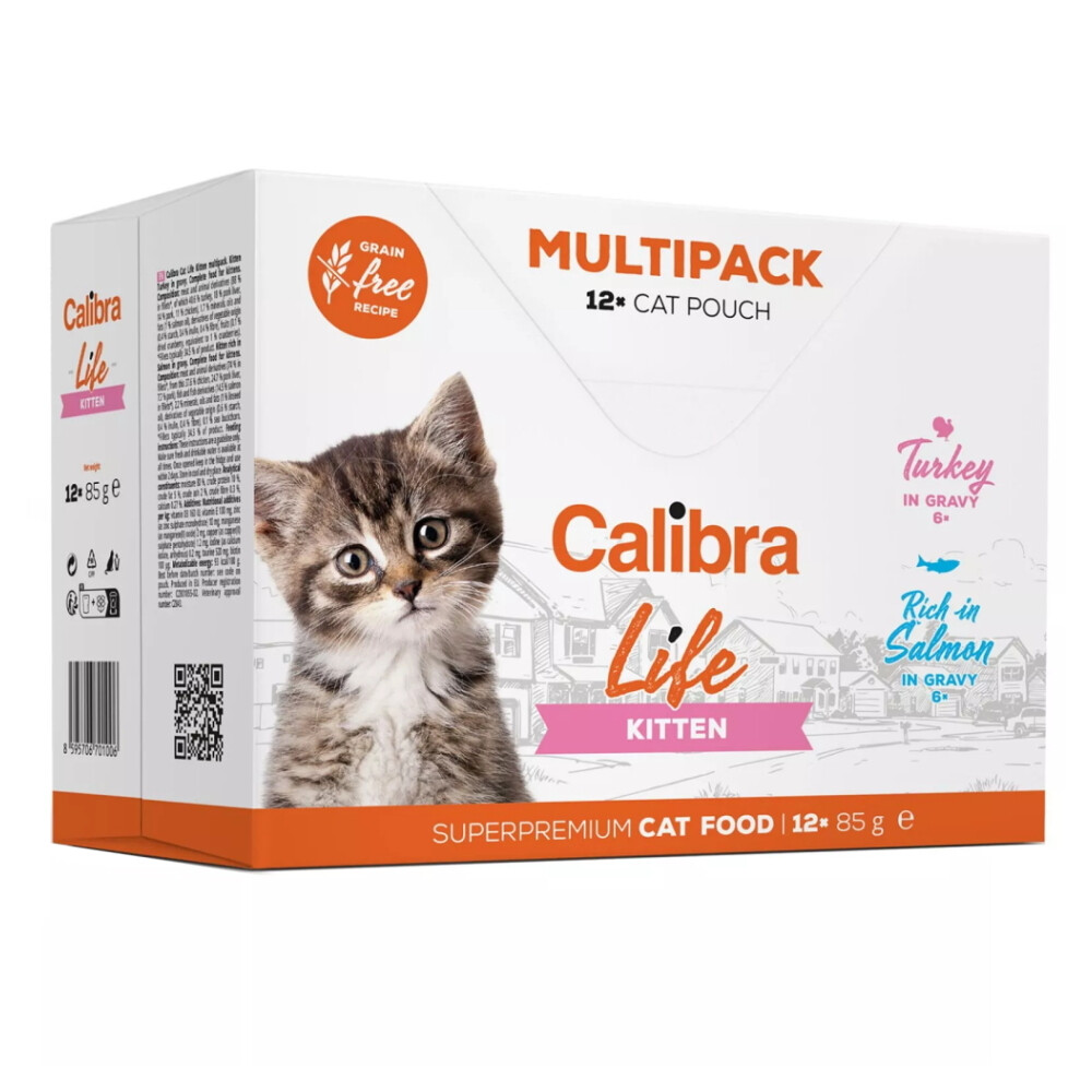 CALIBRA Life kapsa Kitten Multipack kapsičky pre mačiatka 12 x 85 g