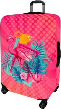 Kufryplus Obal na kufor Z371 Flamingo ružový L