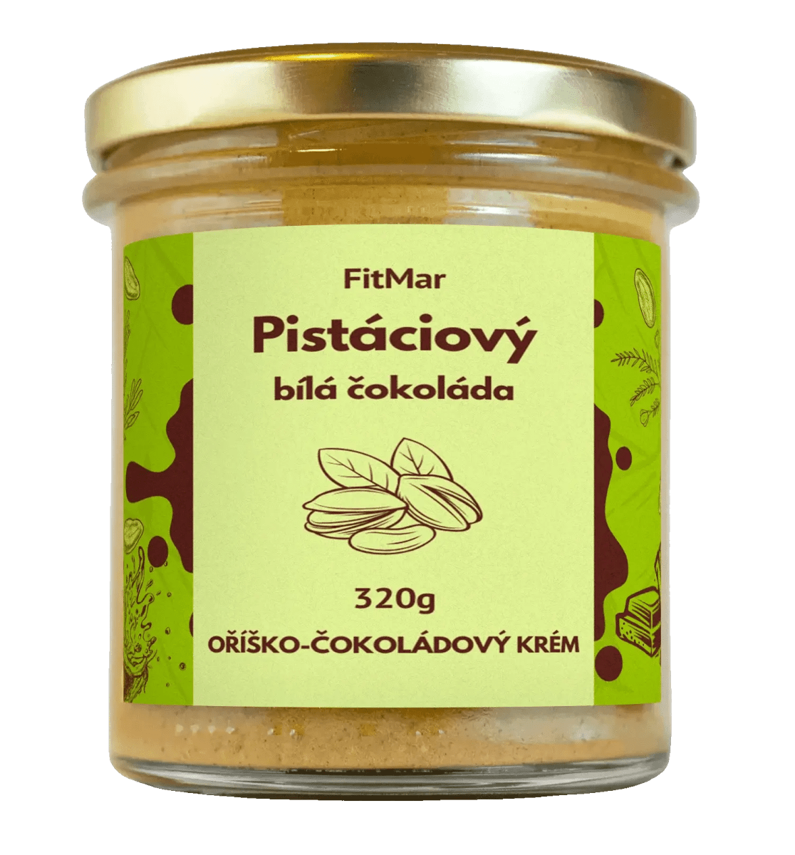 Pistáciový krém s bielou čokoládou