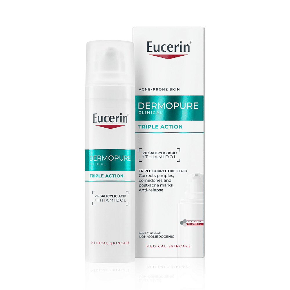 EUCERIN DermoPure CLINICAL Fluid s trojitým účinkem, 40ml
