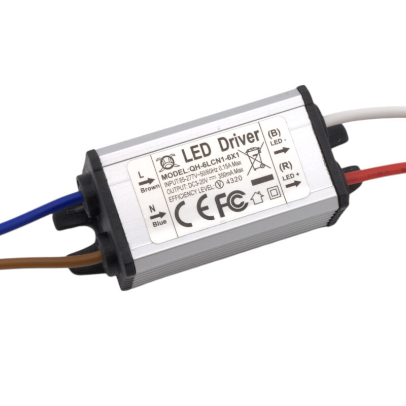 Napájací zdroj pre 1-6ks 1W LED, 3-20V, 350mA, IP67