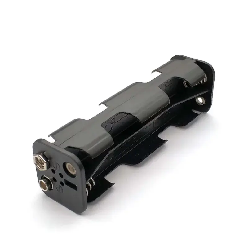 Batériový box pre 8 kusov AA batérií, 12V, s 9V batériovou päticou