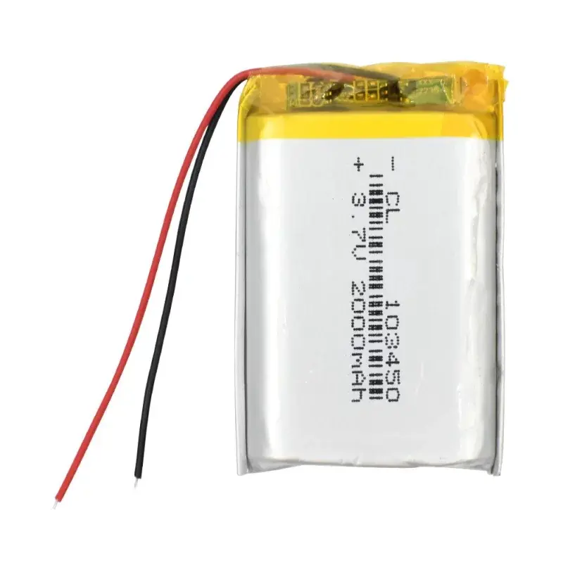 Li-Pol batéria 2000mAh, 3.7V, 103450, 2 vodiče