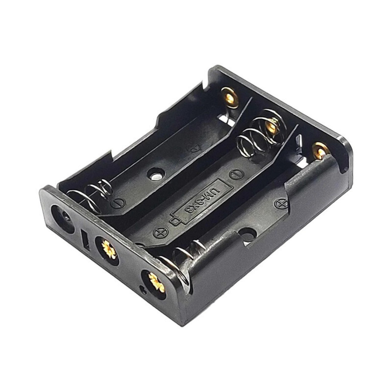 Batériový box pre 3 kusy AA batérií, 4.5V, pre dosku plošného spoja