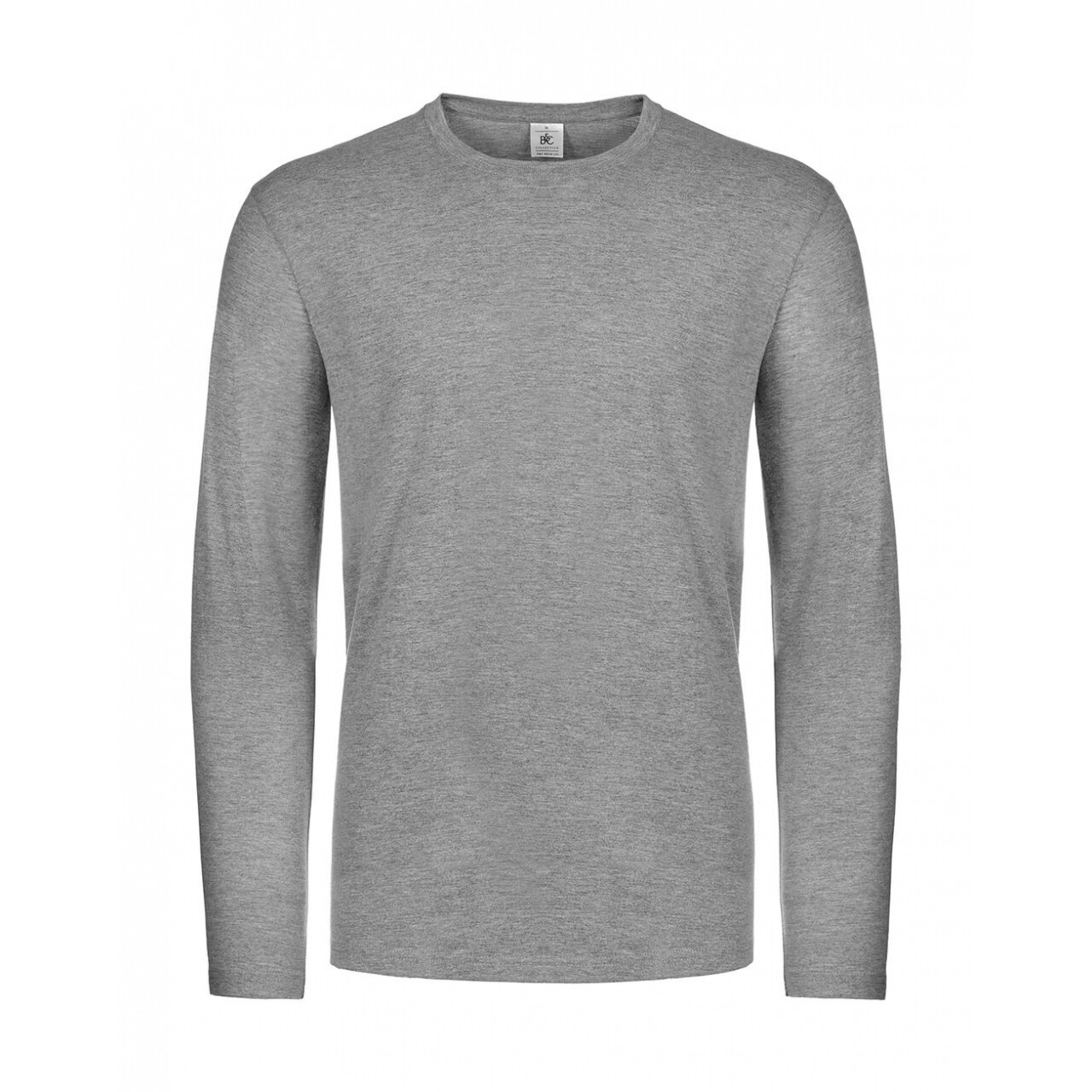 Tričko s dlhým rukávom B&C LSL Ultra - svetlo sivá, 4XL