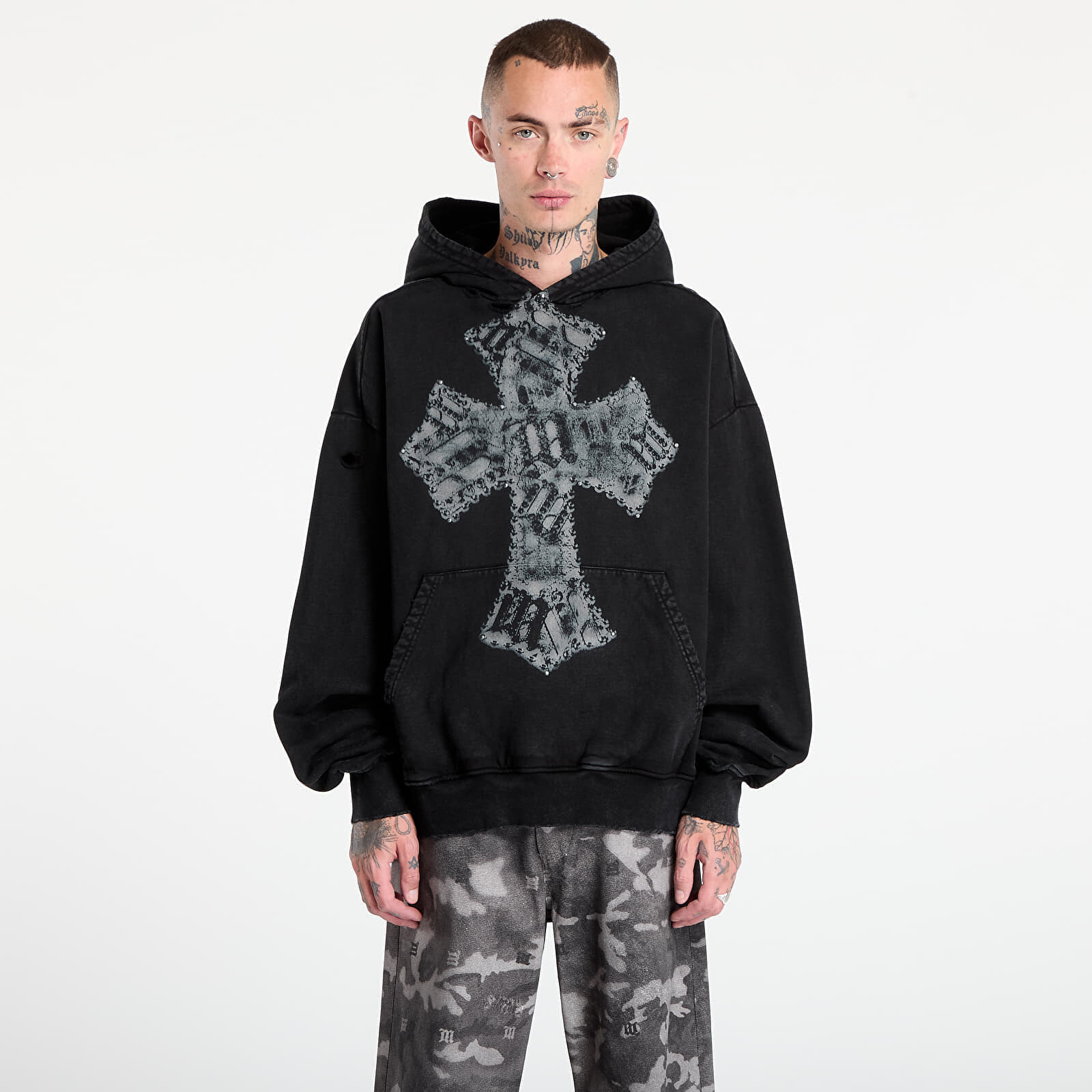 Mikina MISBHV Goth Hoodie Black XXL