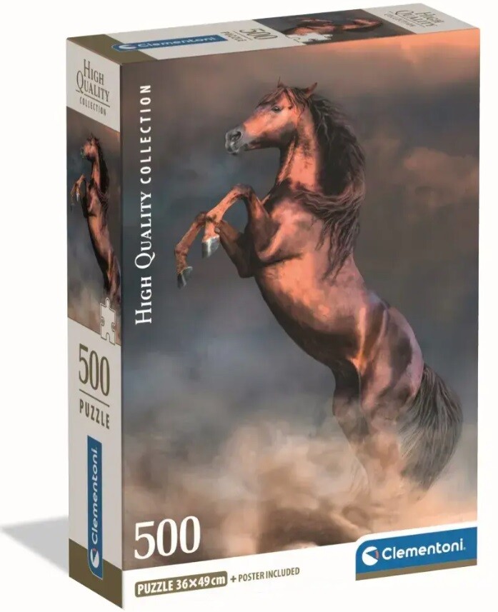 Clementoni Puzzle 500 Červený žrebec