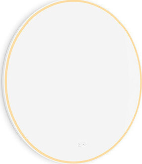 Nimco LED zrkadlo 90 cm okrúhle biele – dotykové s nastavením jasu a farby ZPB 28003RVX-05