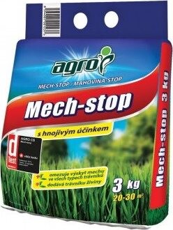 AGRO - Trávnikové hnojivo – MECH STOP, 3 kg