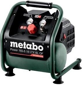 METABO Kompresor so vzdušníkom 5 l, bezolejový AKU Power 160-5 18 LTX BL OF (bez AKU)