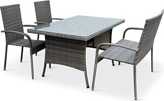 NOELA – Súprava záhradného nábytku, ratanová HAITI PREMIUM 1 + 2 +1