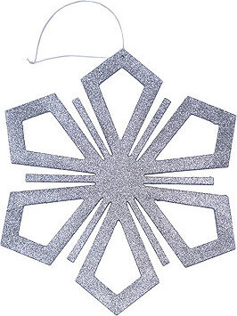 DECOLED Vločka II, pr. 120 cm, stříbrná