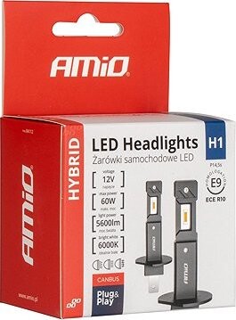 AMIO LED žiarovky H1 12V 2800 lm HYBRID, 2 ks