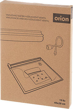 ORION Vrecká do vákuovačky potravín 10 ks 40 × 28 cm nylon + Vzduchový ventil