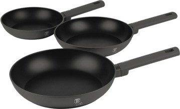 BerlingerHaus Antracit Collection Sada panvíc s titánovým povrchom 3 ks