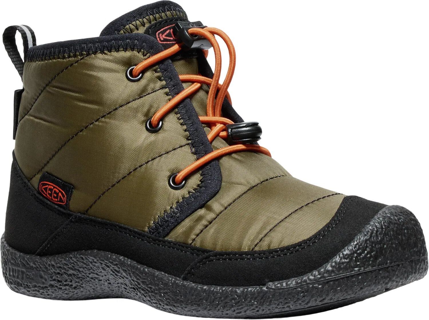 Keen HOWSER II CHUKKA WP CHILDREN dark olive/gold flame Veľkosť: 30