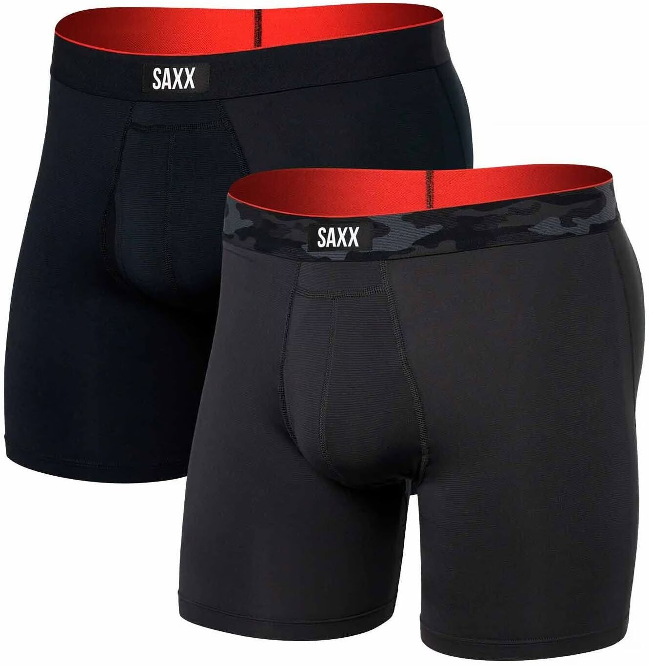Saxx MULTI-SPORT MESH BOXER BRIEF FLY 2PK remote camo wb/black Veľkosť: M