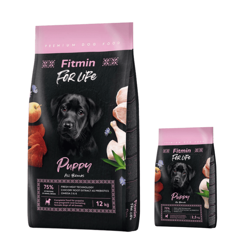 Fitmin dog For Life Puppy 12 kg + 2,5 kg ZADARMO