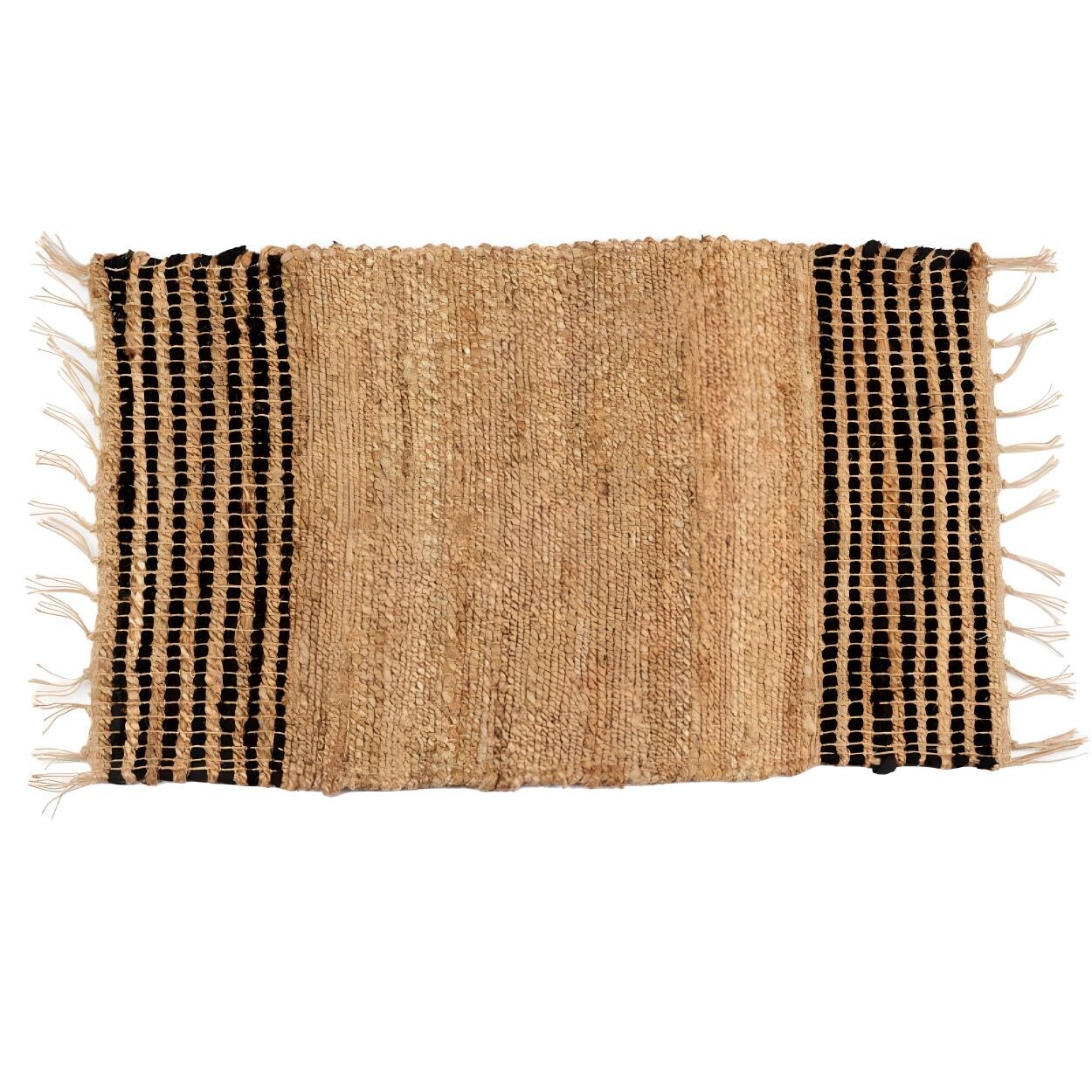 Jutový koberec FRINGE 60x90 cm béžový
